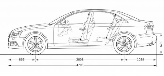 530x245 Car Line Art Cartype - Car Profile Sketch
