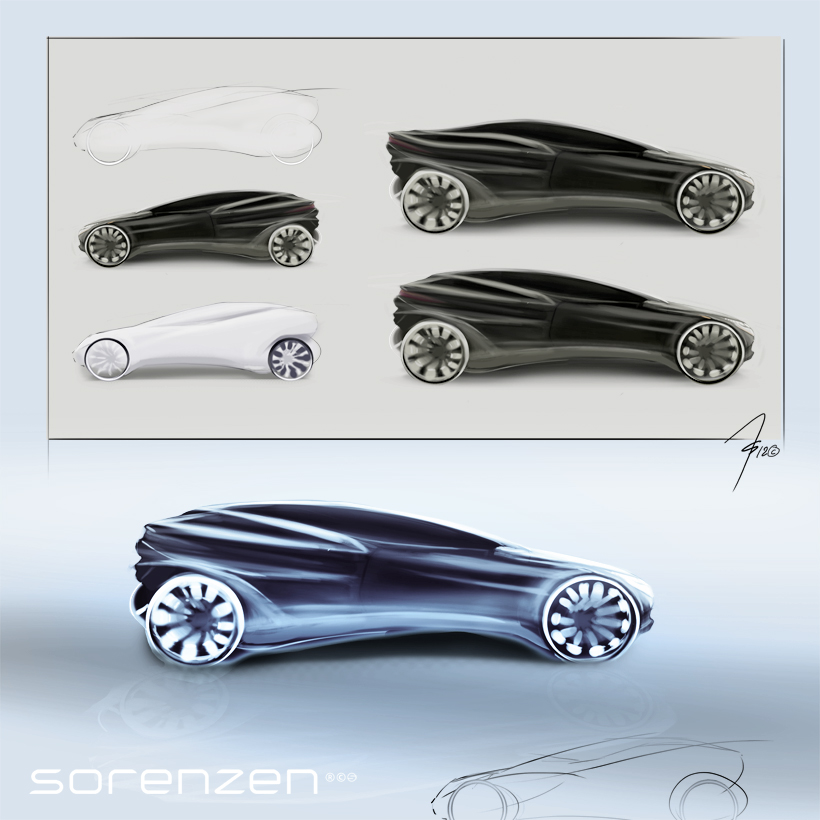 820x820 Sorenzen Car Profile Sketch - Car Profile Sketch