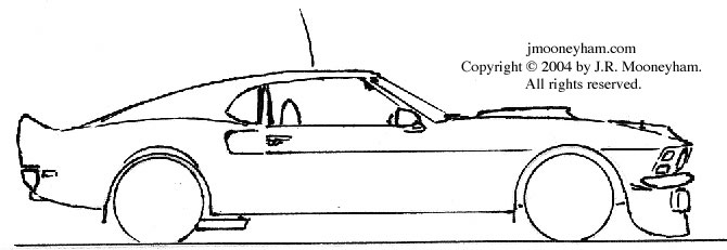670x231 The Shadowfast Super Car Project Concept Sketches Part Five 1969 - Car Profile Sketch