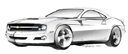 445x190 A Car Sketch (Courtesy Of Chevrolet) Download Scientific Diagram - Car Profile Sketch