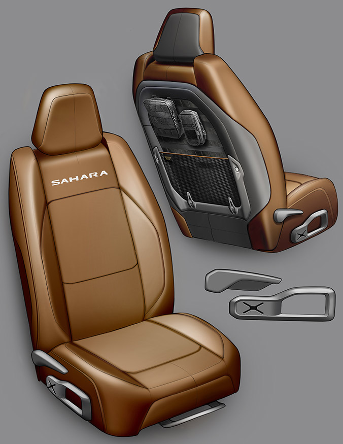 676x875 Fca Drive For Design - Car Seat Sketch