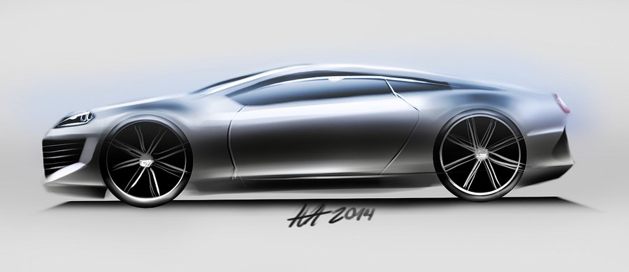 900x390 Concept Car Side View Sketching By Koleos33 - Car Side Sketch
