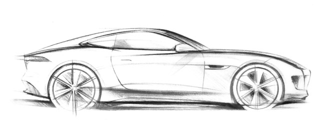 644x274 Jaguar C X16 [Sketch] - Car Side Sketch