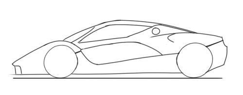 Car Side View Sketch at PaintingValley.com | Explore collection of Car ...