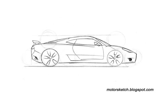 512x313 Tutorial Sports Car Side View 27roman - Car Side View Sketch