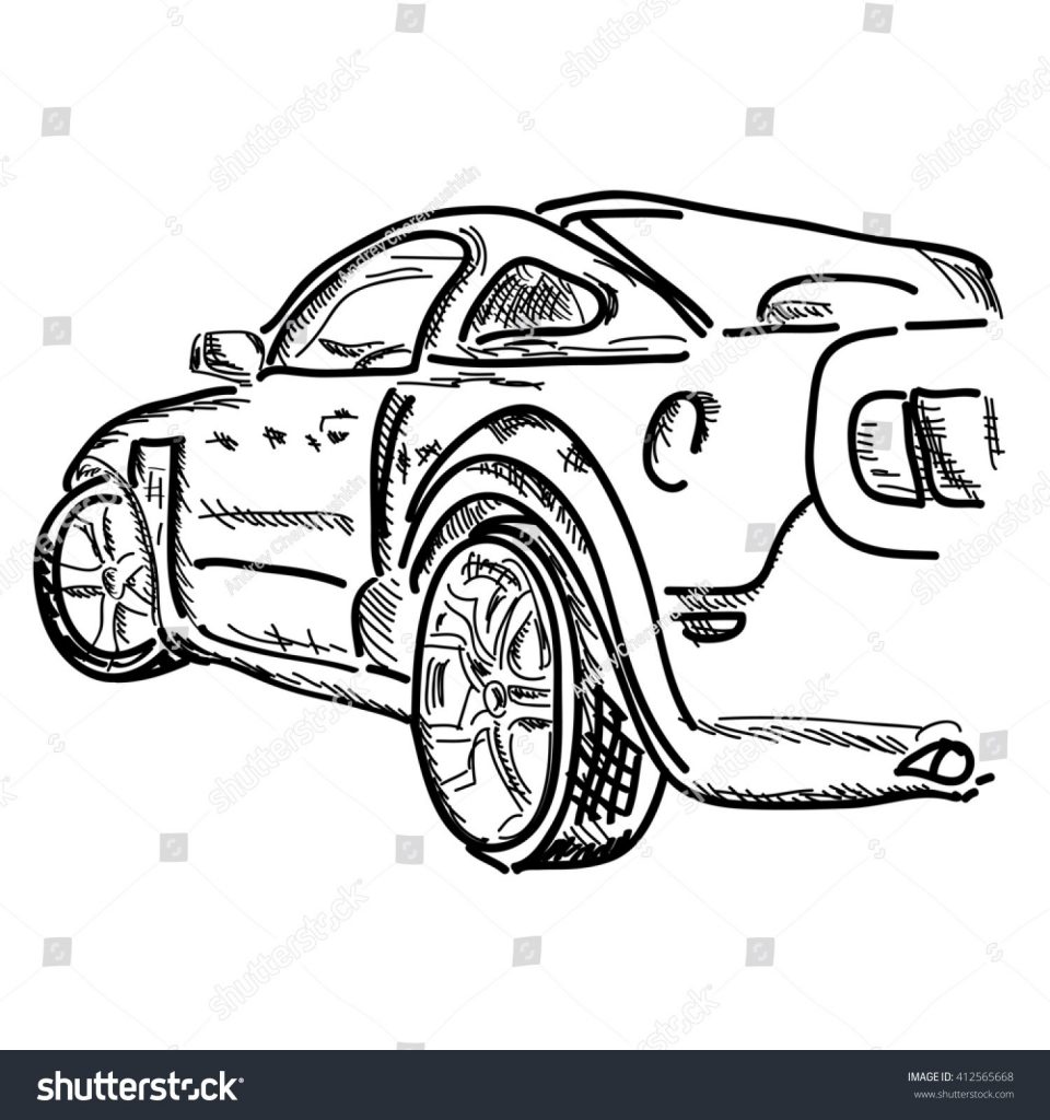 960x1024 How To Draw A Simple Car Save Hand Draw Simple Sketch Car Can - Car Simple Sketch
