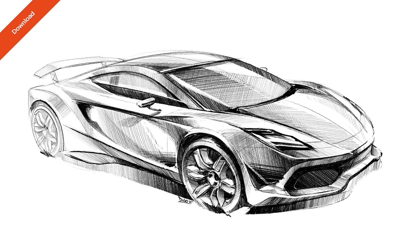1600x1000 Review Car Sketches - Car Sketch