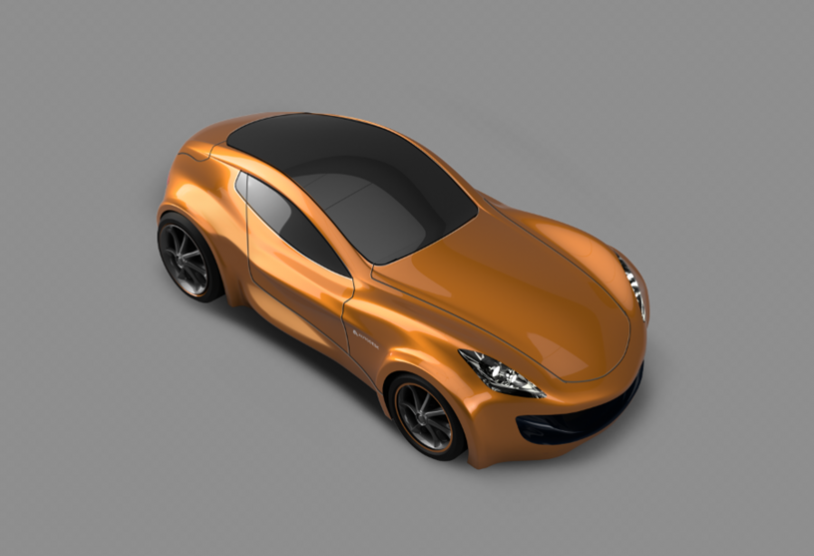 814x556 Design Visualization Using Fusion 360 And Sketchbook - Car Sketch Book