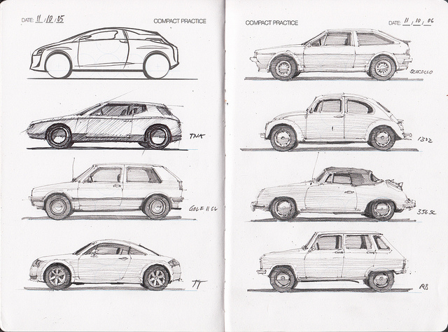 640x474 I Draw Cars Sketchbook And Reference Guide Urban Sketchers - Car Sketch Book