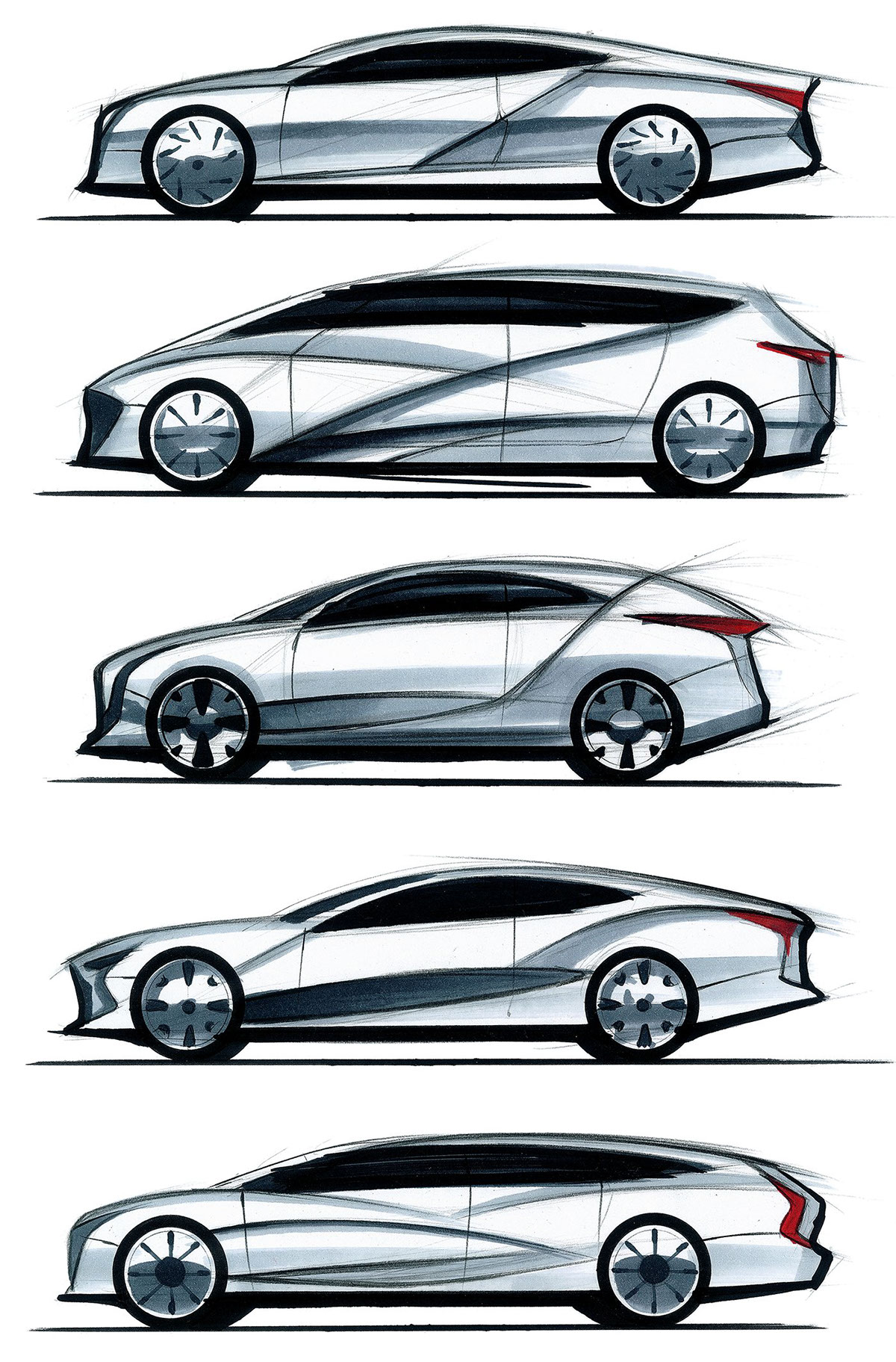 1200x1823 Sketchbook Cars On Behance - Car Sketch Book