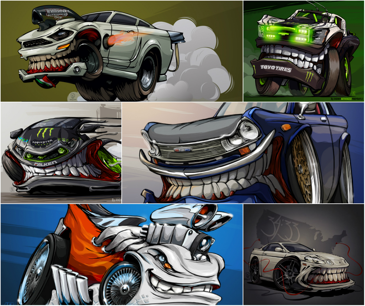 1200x1008 Beasted Up Cars Tutorial By Nitrouzzz - Car Sketch Book