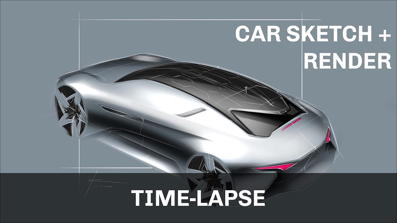 1280x720 Car Sketch And Render Sketchbook Pro - Car Sketch Book
