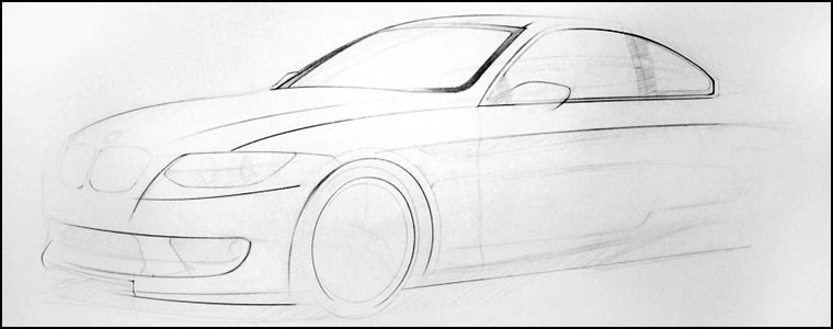 760x300 Mikael Lugnegard Traditional Sketch Rendering - Car Sketch For Beginners