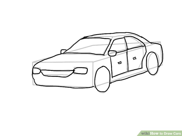 728x546 4 Easy Ways To Draw Cars (With Pictures) - Car Sketch Images