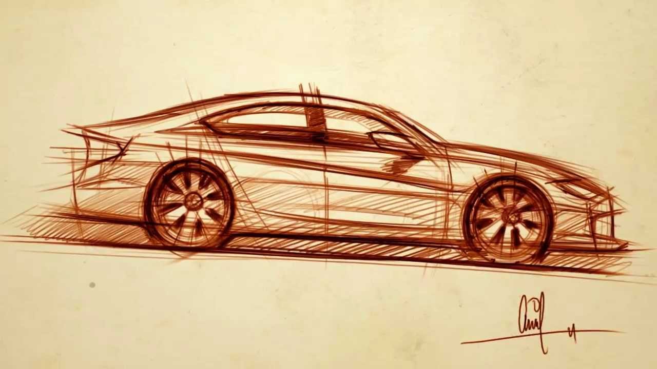 1280x720 How To Draw Cars - Car Sketch Side