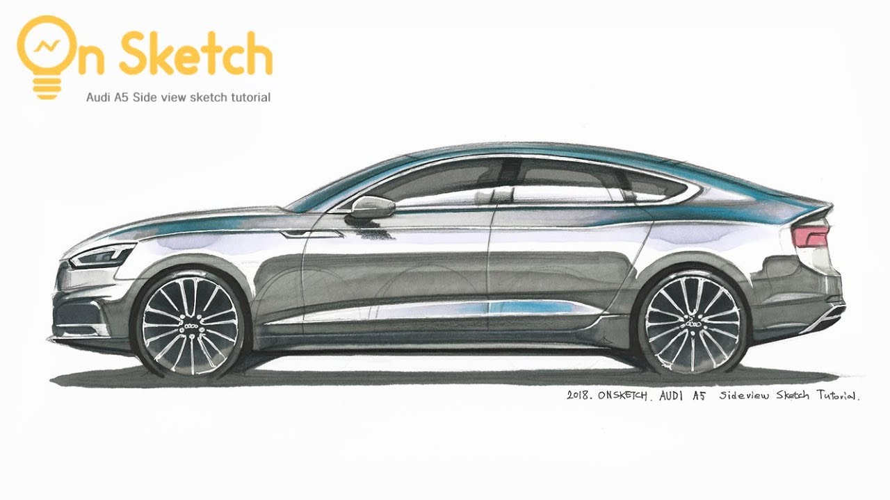 1280x720 How To Car Sketch - Car Sketch Side
