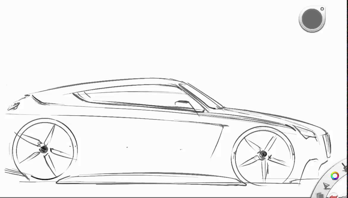 1172x668 How To Draw A Car From Side View - Car Sketch Side