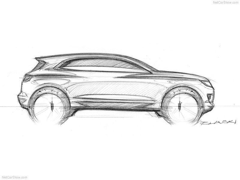 800x600 Lincoln Suv Side View Car Sketches Lincoln Mkc - Car Sketch Side