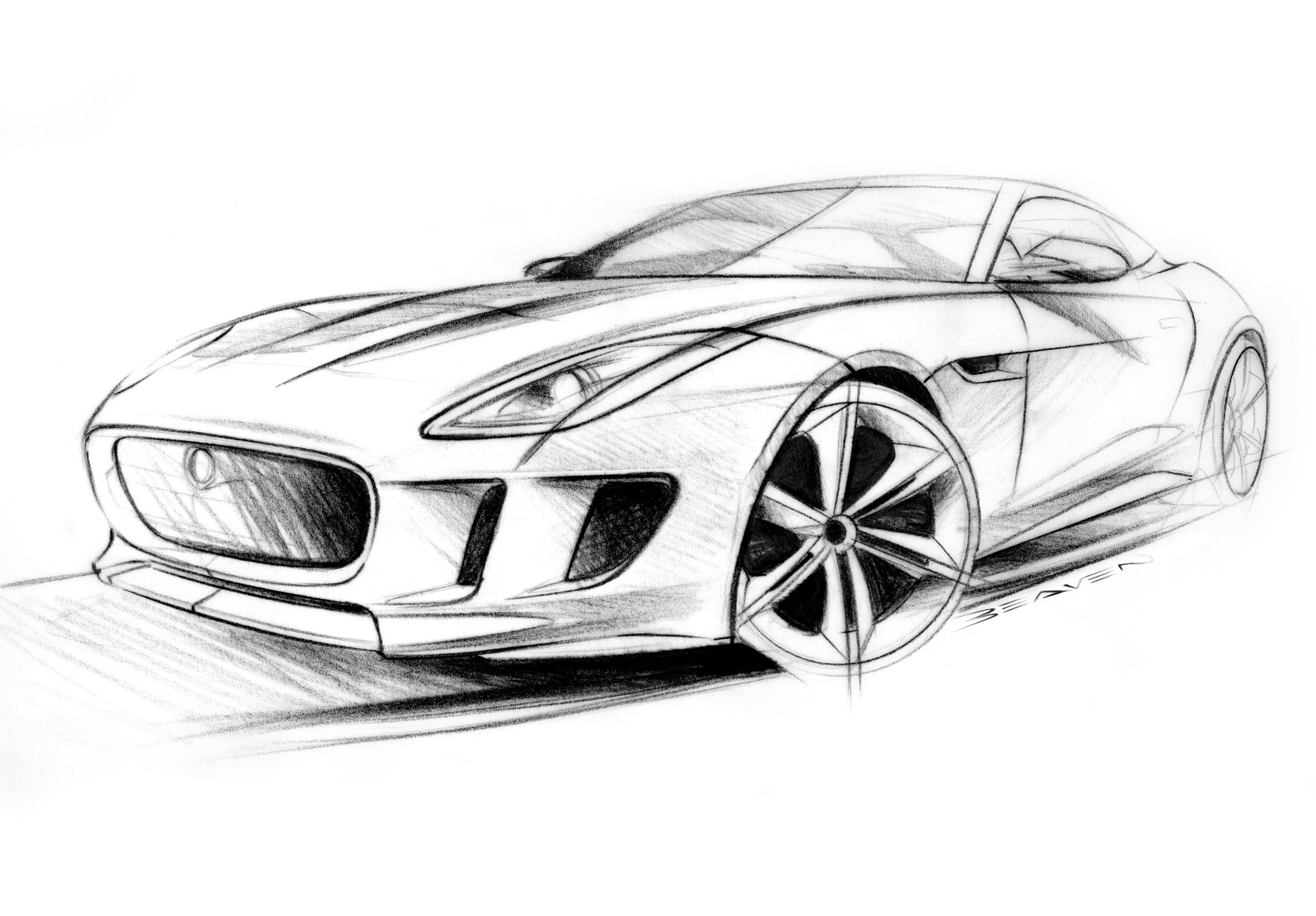 2872x2000 Pencil Sketch Of Sports New Cars Pencil Sketch Of Car Simple Car - Car Sketch Simple
