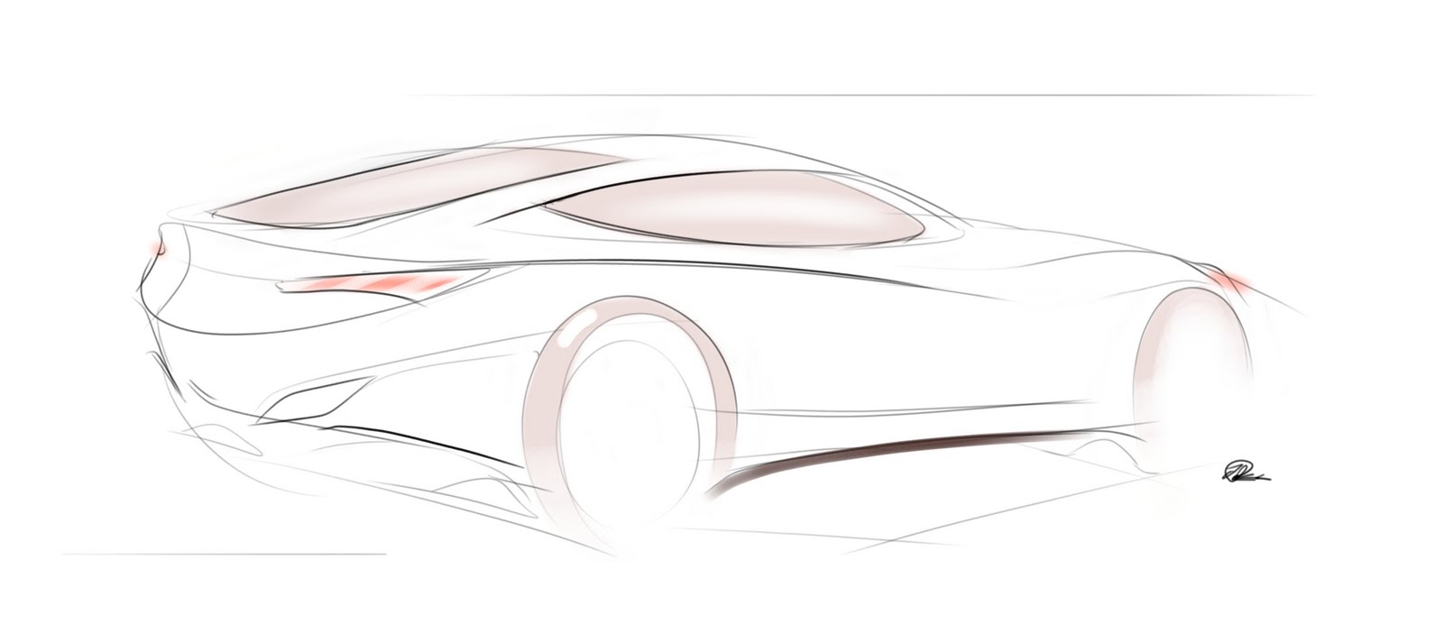 1600x713 Design Friends Share Car Sketch - Car Sketch Template