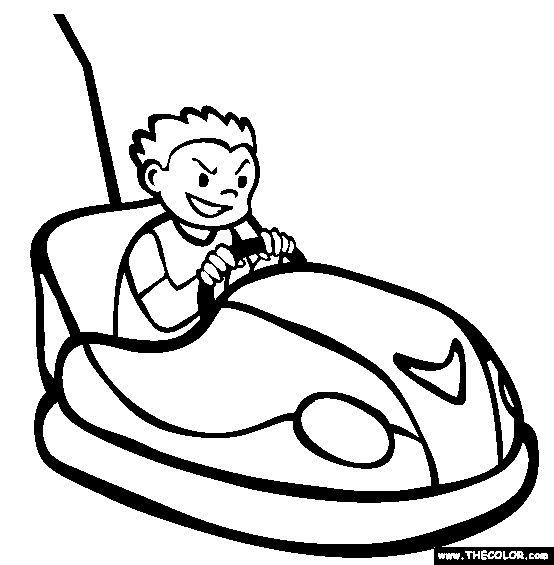 554x565 Collection Of Bumper Car Drawing High Quality, Free Cliparts - Car Sketch Template
