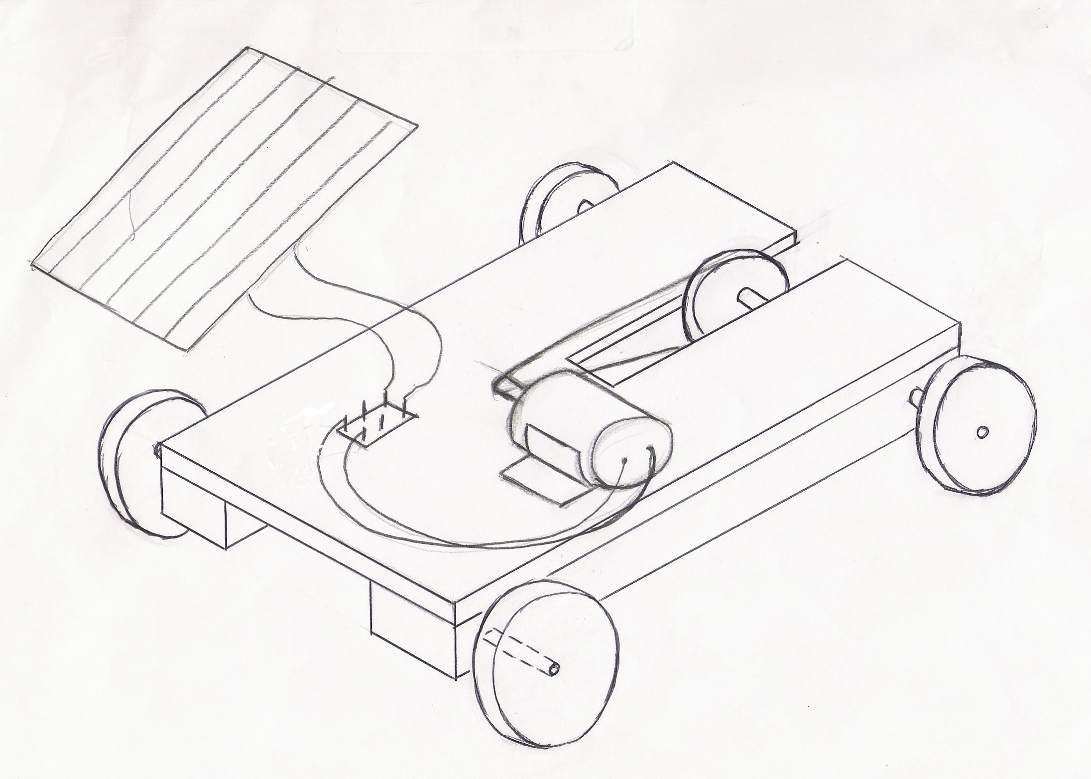 2191x1564 Solar Power Car Project - Car Sketch Template