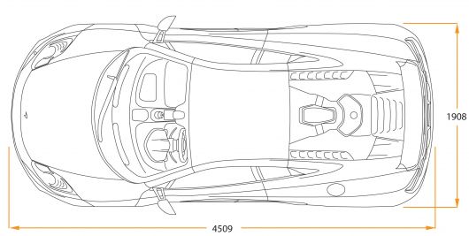 Mclaren 720s чертежи