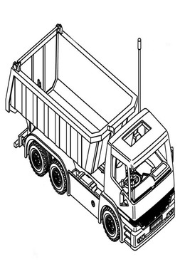 260x368 Download Sketch Truck Top View Clipart Commercial Vehicle Car Truck - Car Sketch Top View