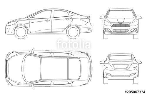 Car Diagram Top View