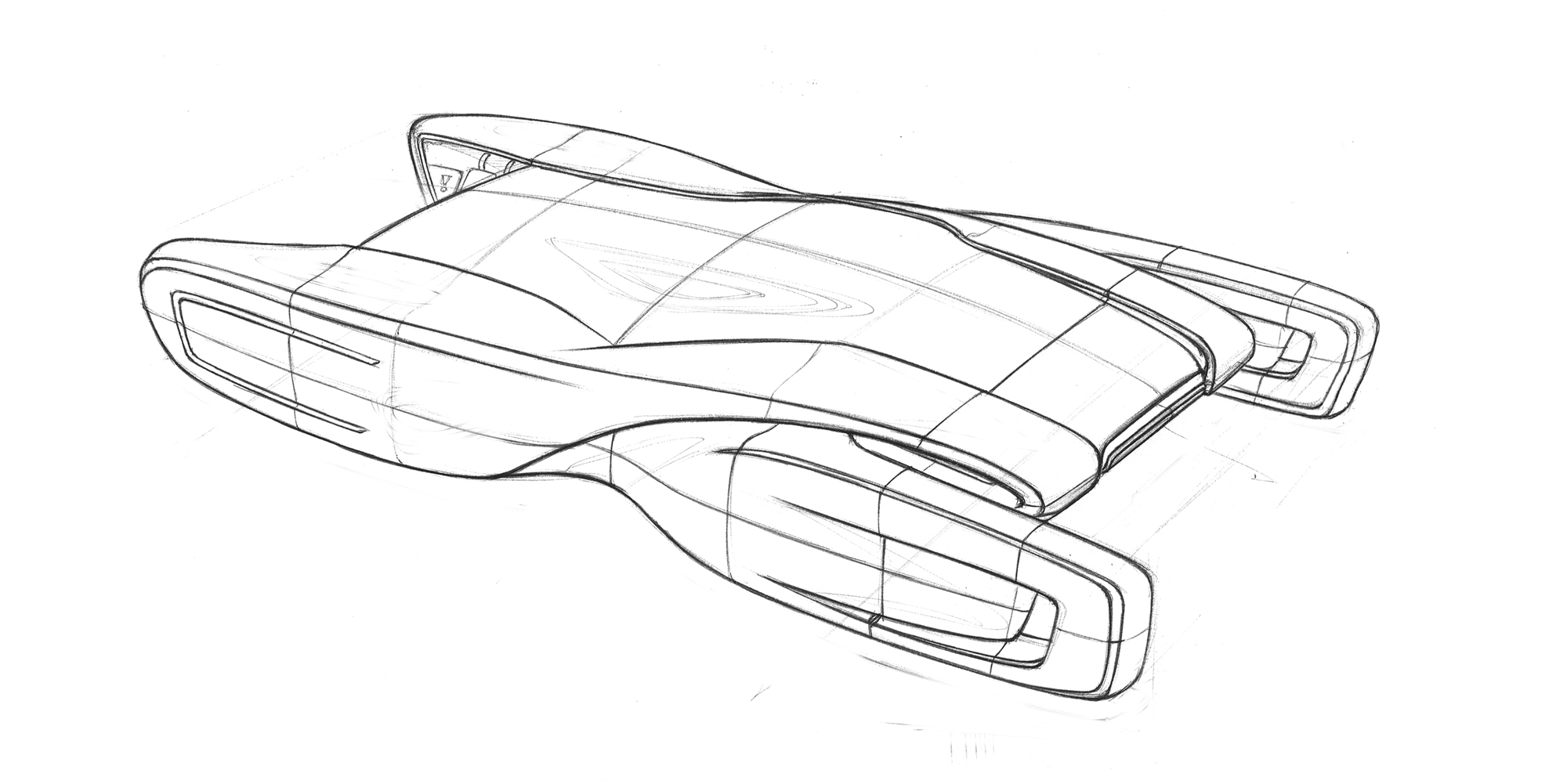 2000x1001 Create A Futuristic Concept Car In Photoshop - Car Sketch Tutorial
