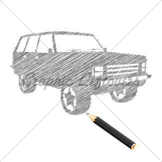 325x325 Hand Drawn Car Sketch Gl Stock Images - Car Sketch Vector