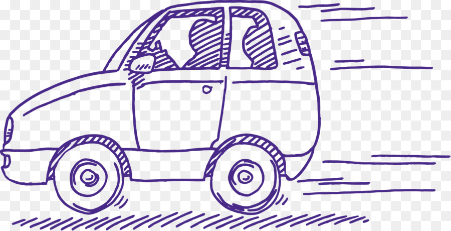 900x460 Car Sketch Clip Art Vector Graphics Illustration - Car Sketch Vector