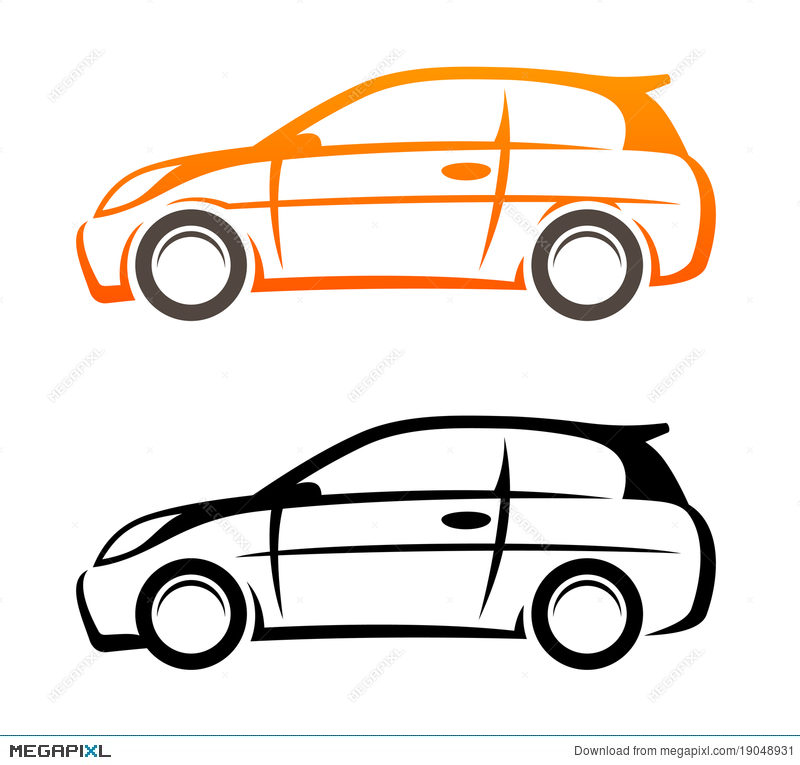 800x765 Car Sketch. Vector Icon Illustration 19048931 - Car Sketch Vector