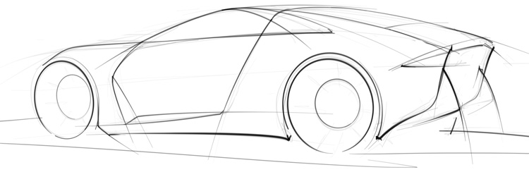 750x244 Car Sketches - Car Sketching Basics