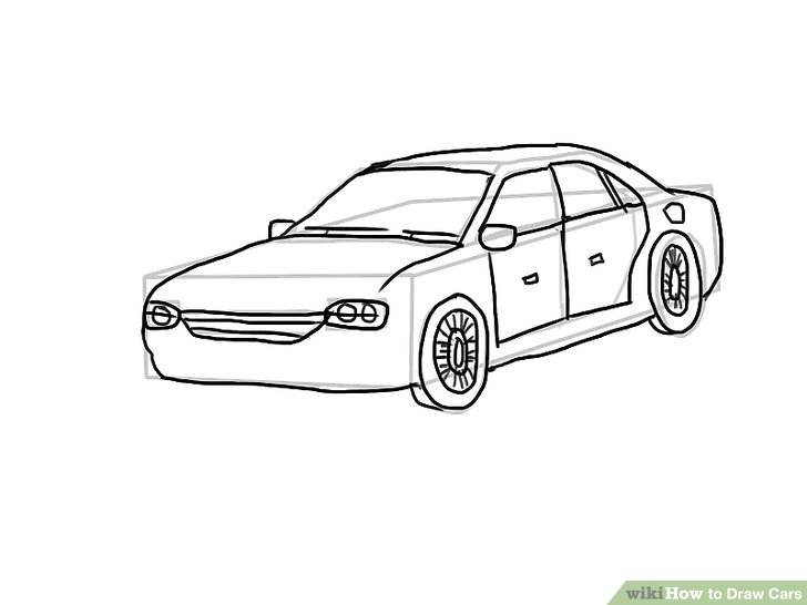 728x546 4 Easy Ways To Draw Cars (With Pictures) - Car Sketching Basics