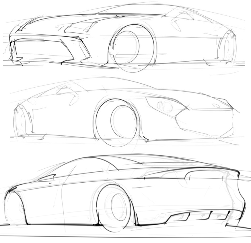 875x849 Scott - Car Sketching Basics