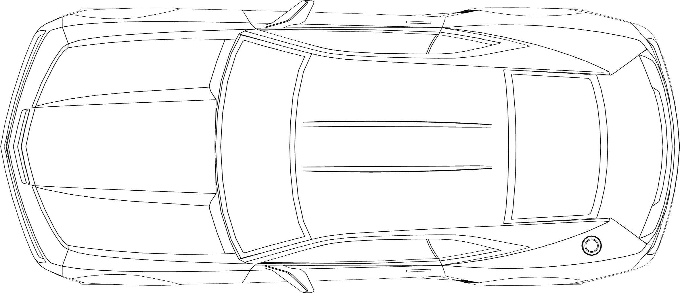 2365x1022 Tutorial On How To Model A Car. (Part 1) Grabcad Questions - Car Top View Sketch