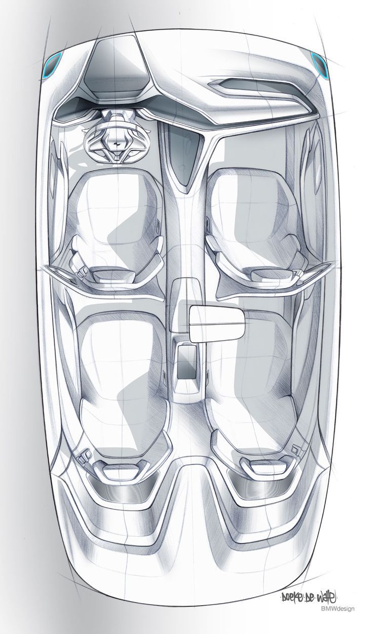 736x1251 Car Interior Top Sketch - Car Top View Sketch