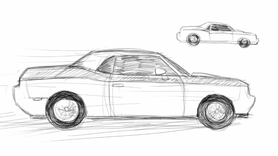 889x500 Car Doodle Nguyening It ! - Car Wash Sketch