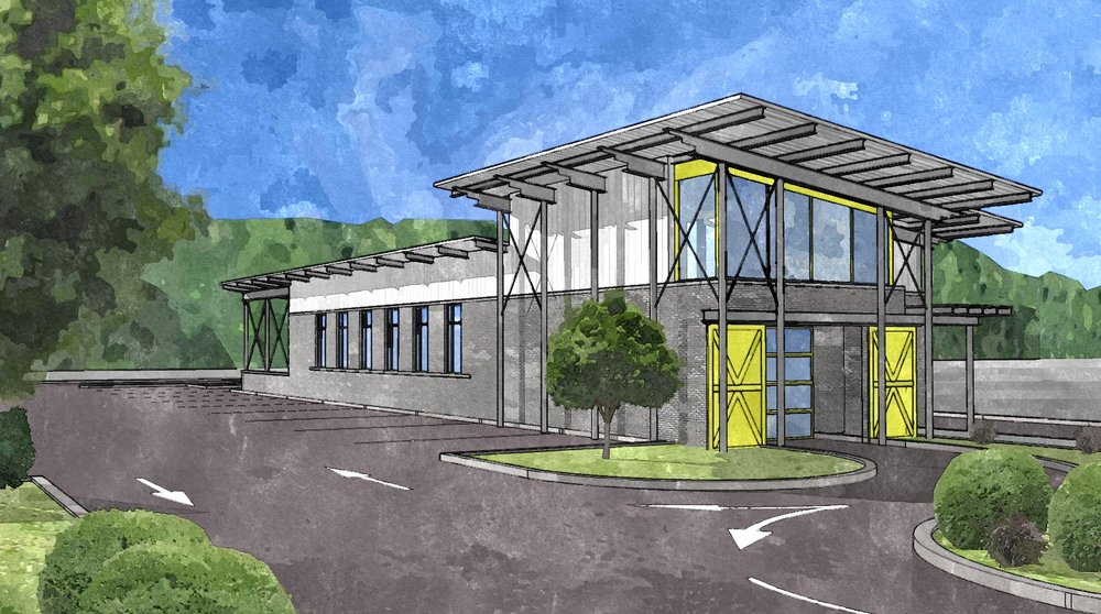 1000x558 Car Wash River Street Architecture - Car Wash Sketch