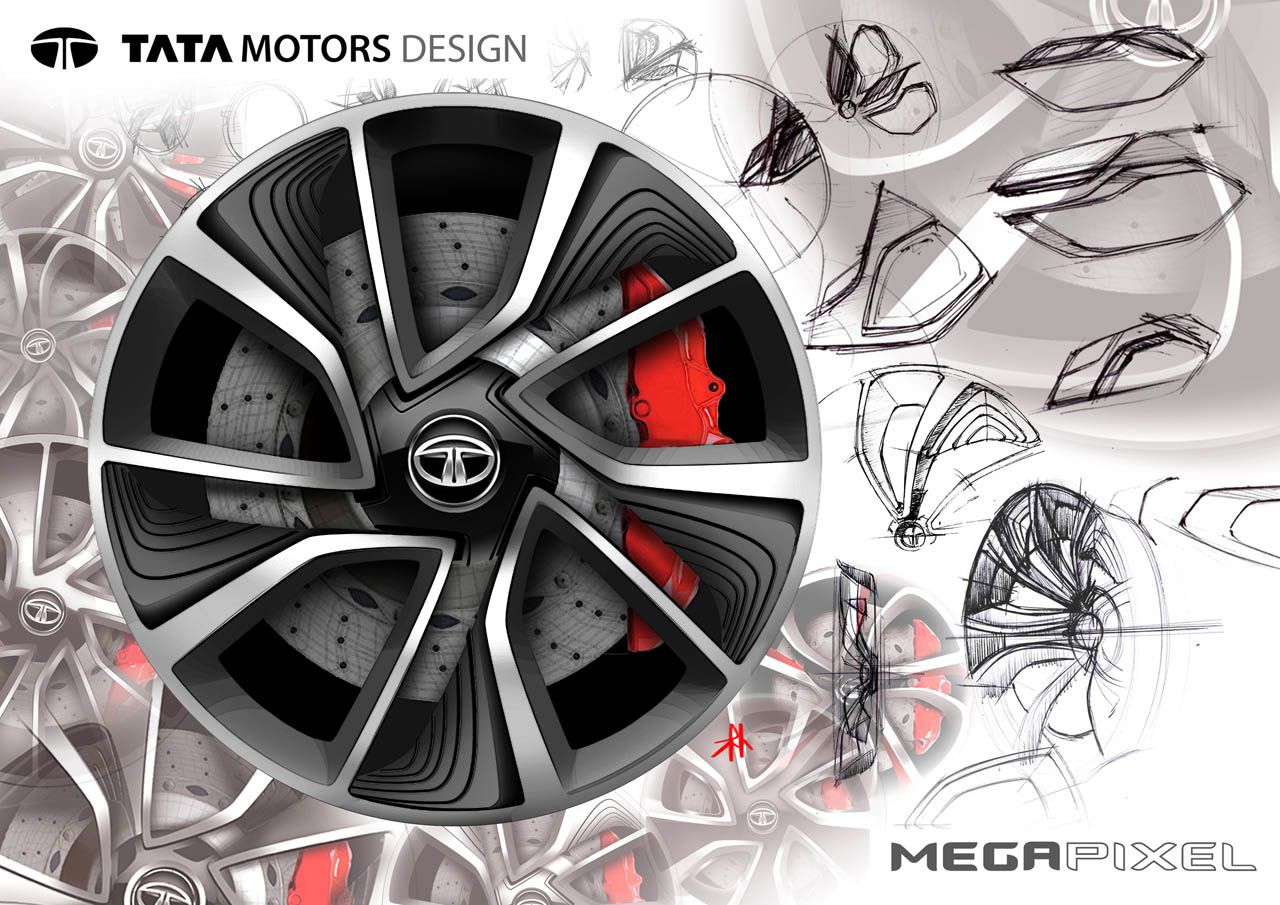 1280x905 Wheel Design Sketch Transportationexterior - Car Wheel Sketch