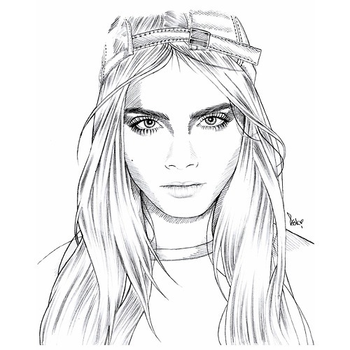 Cara Delevingne Sketch at Explore collection of