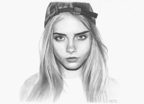 500x363 Cara Delevingne Tumblr Uploaded By - Cara Delevingne Sketch
