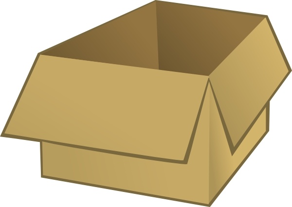 600x426 Collection Of Free Boxes Clipart Drawing. Download On Ubisafe - Cardboard Box Sketch