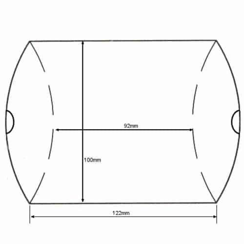 500x500 Fb04 Medium Pillow Box Grant Austin Display Packaging - Cardboard Box Sketch