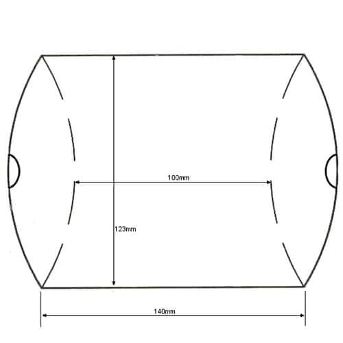 500x500 Fb05 Large Pillow Box Grant Austin Display Packaging - Cardboard Box Sketch