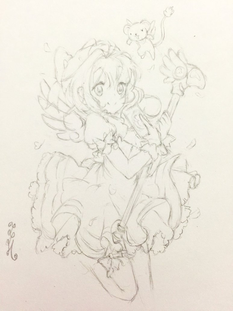 774x1032 Cardcaptor Sakura Sketch By Yangspirit - Cardcaptor Sakura Sketch