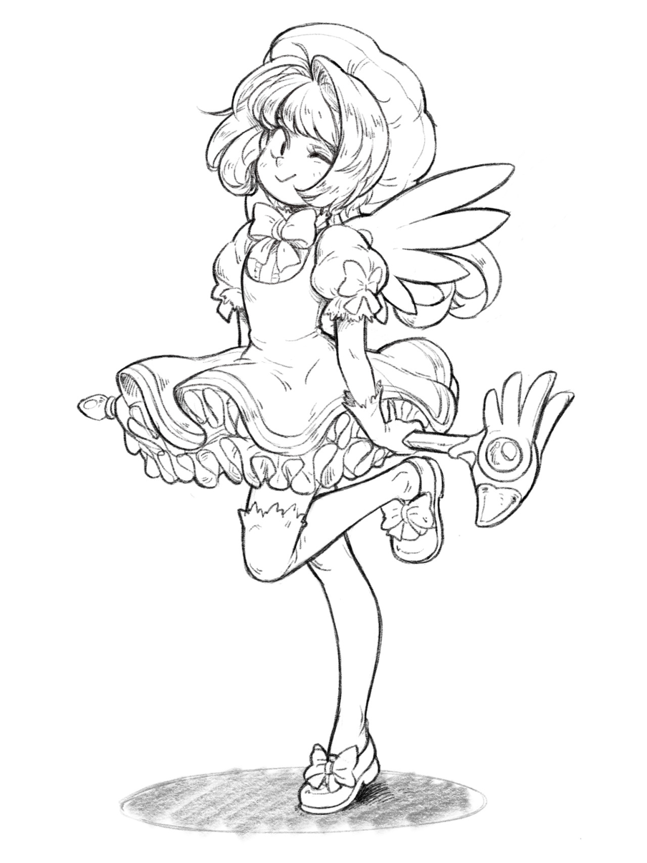 1280x1707 Tumblop Cardcaptor Sakura Sketch Done In Procreate On Ipad - Cardcaptor Sakura Sketch
