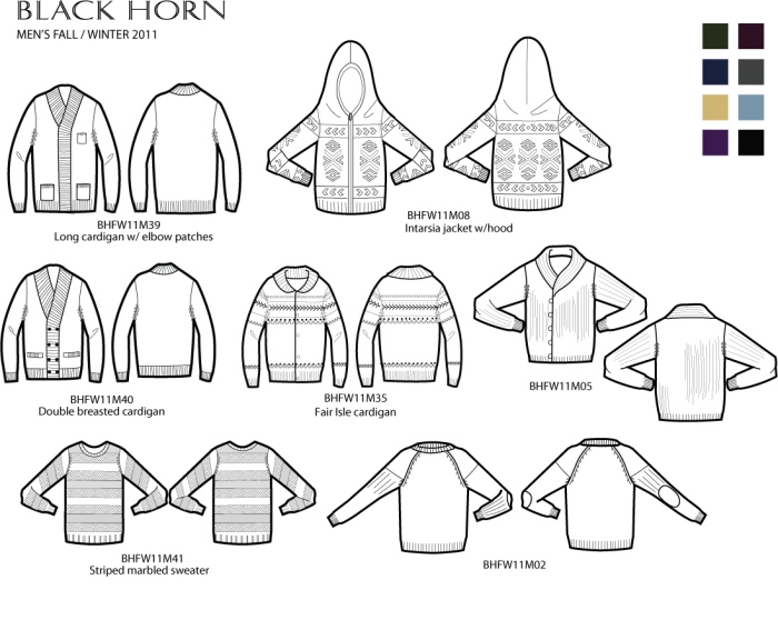 700x558 Clothing Sketch By Eun Kim - Cardigan Sketch