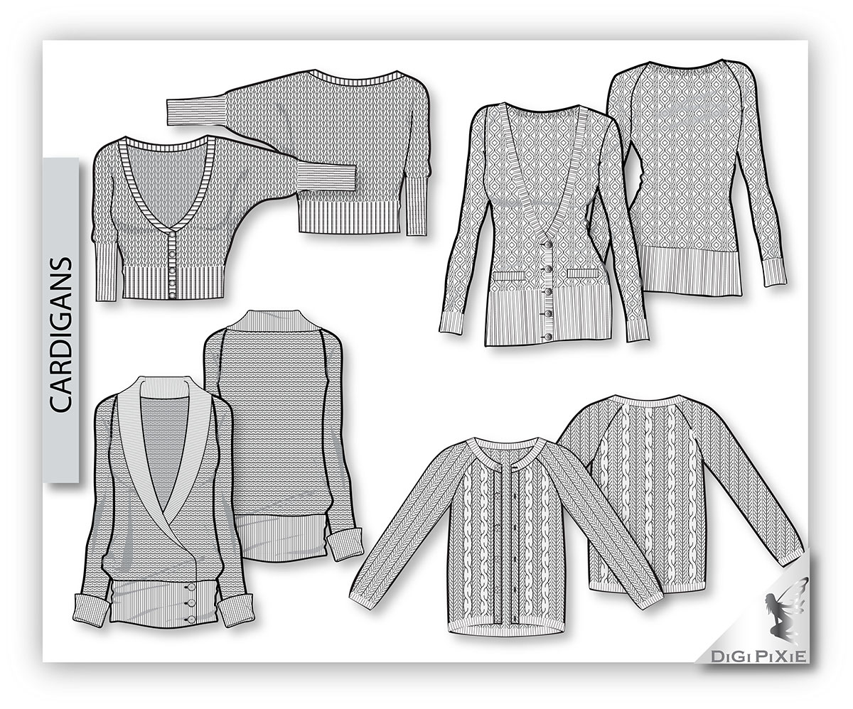 1200x998 Digipixie - Cardigan Sketch